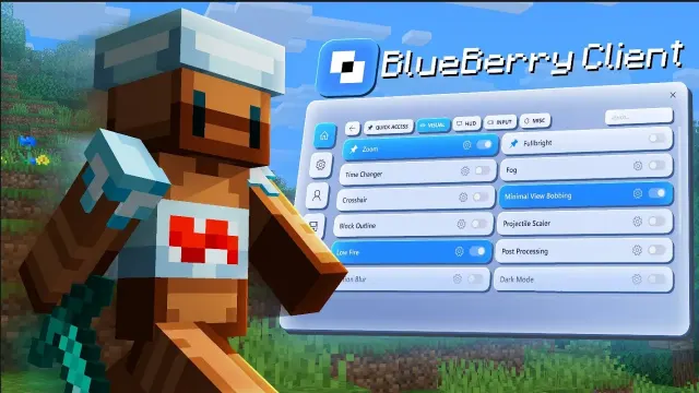 I Tested The BEST Bedrock Edition Client... (Blueberry), screenshot 1